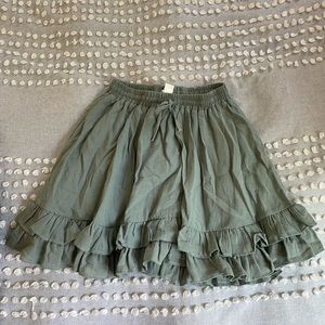Green skirt